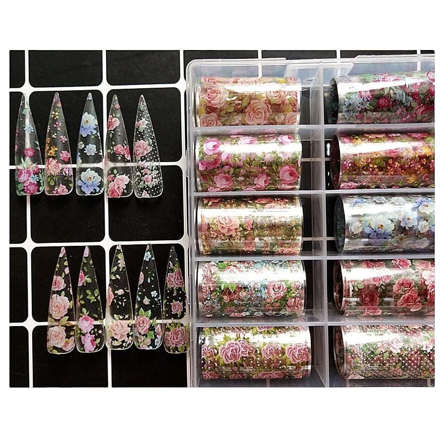

4*50 cm New fashion Most popular flower nail art foil nail art sticker for the nail art decoration NO. 13