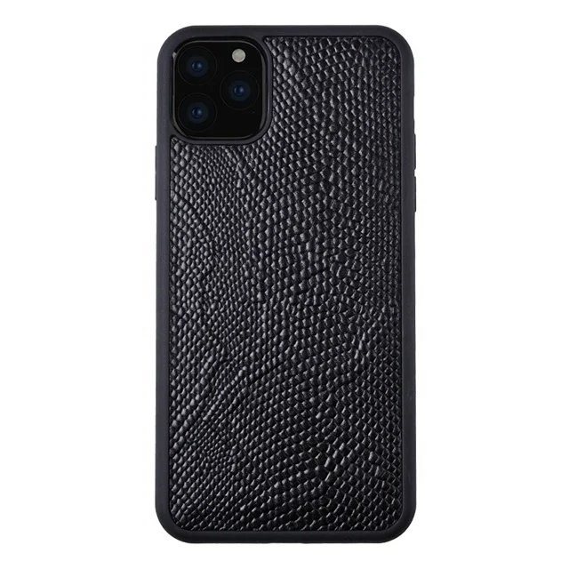 

Shockproof OEM Logo Skinned leather small python for iPhone 11 tpu pc eco-friendly phone case