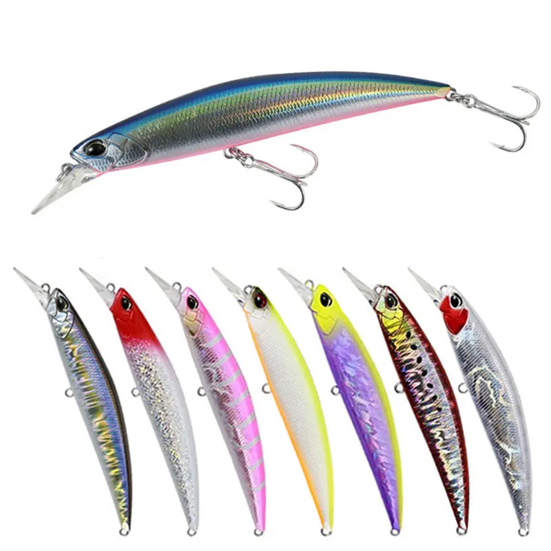 

2022 minnow 110mm 27g sinking minnow Long-range bait for sea bass fishing factory wholesale bass lures