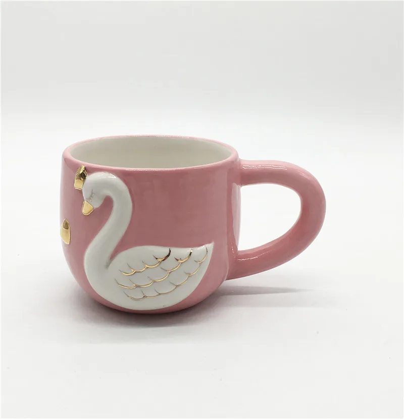 Personalised Three Patterns Ceramic Handmade 3D Cup Spoon Mug Paper Folding VC1 