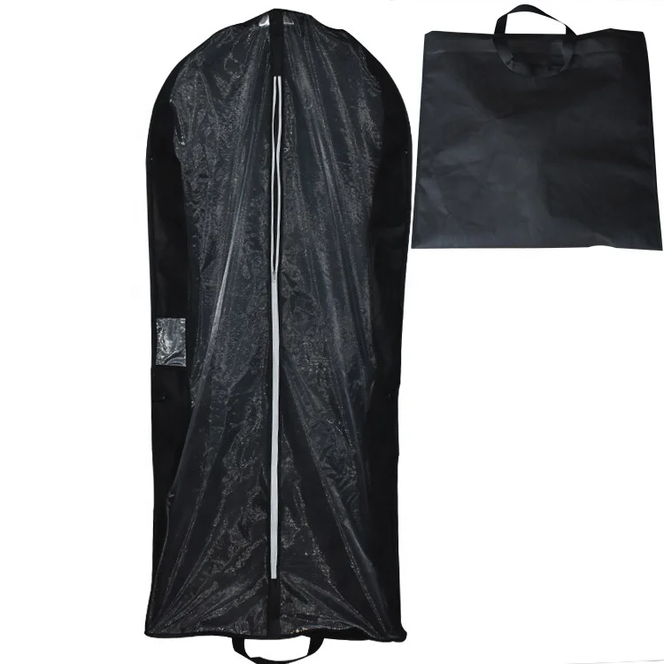 

Black Portable Dress Bags Garment Luggage Clothes Bag For Travel, Customized color