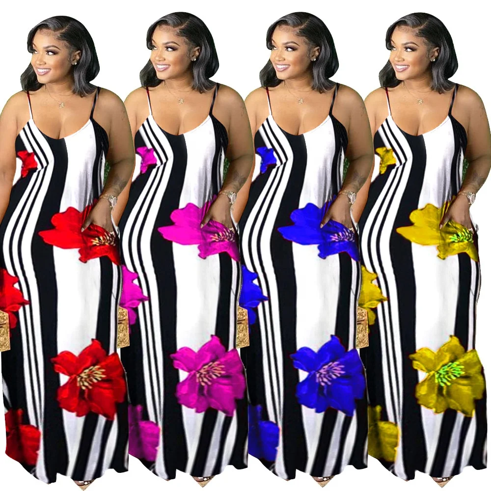 

MT269-8885 hot products loose maxi summer dress women dresses summer 2021 plus size dress