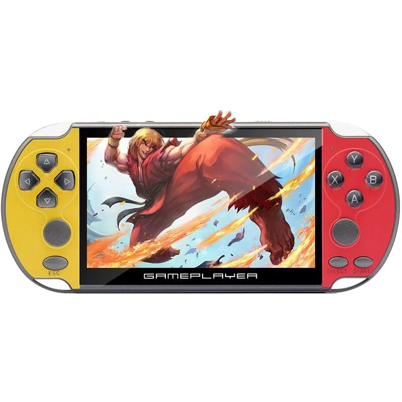 

Wholesale X7 PLus 5.1 inch Portable Retro Video Game Console Handheld Game Player, Red/yellow/blue/blue-red/yellow-red