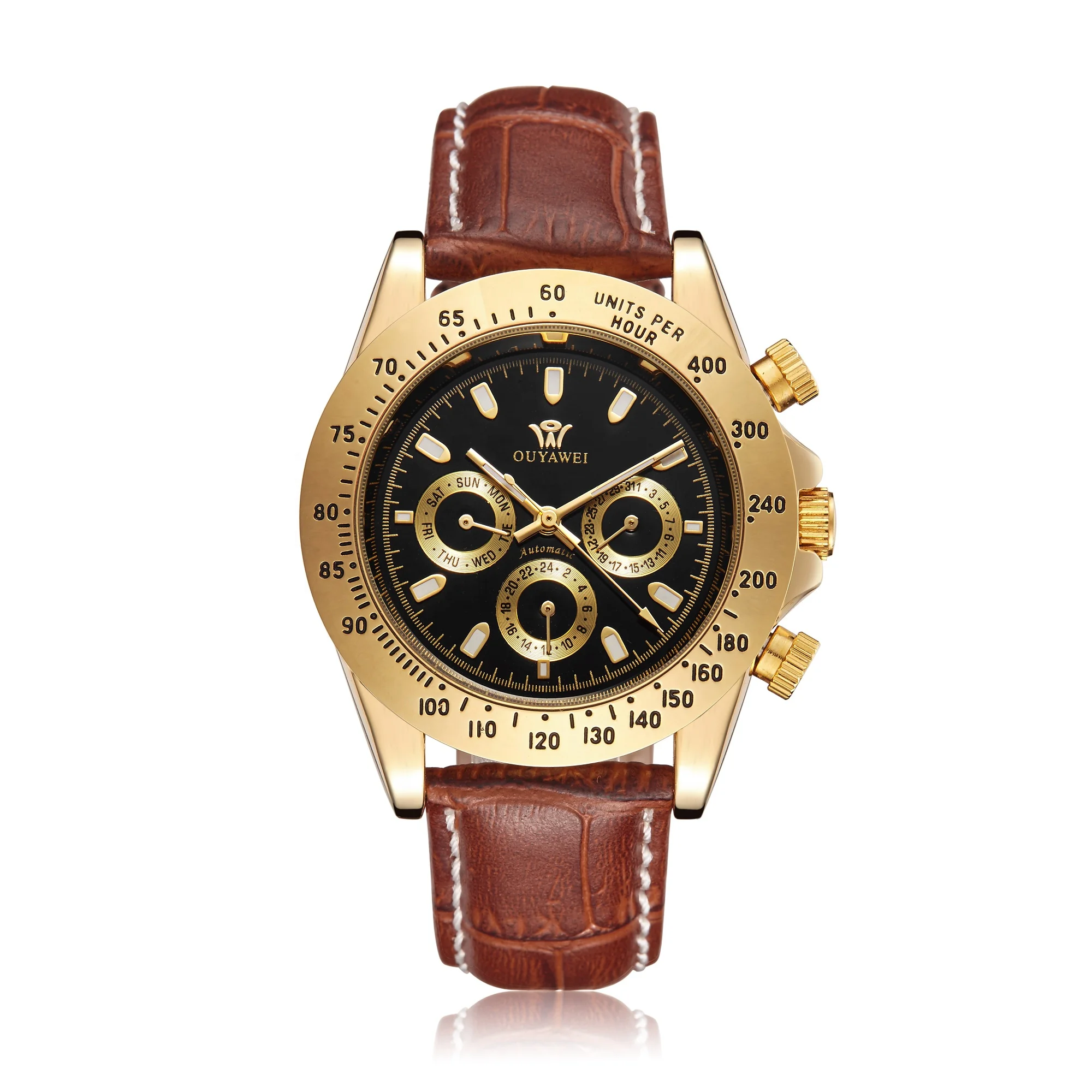 manufacturer odm automatic mechanical watch,3atm waterproof leather strap metal man watch,dropsend watch