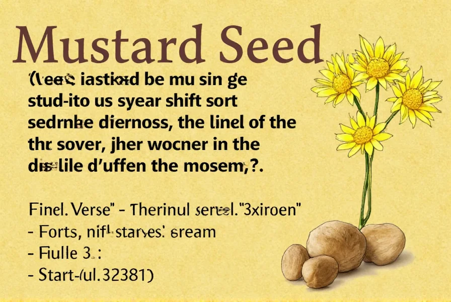 Person praying with mustard seed in hand symbolizing small but powerful faith