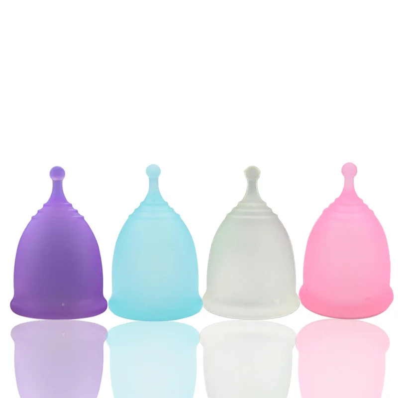 

High Quality Menstrual Cups Silicone Period Cup 2 Size Softer Menstruation Cup, Six color optional