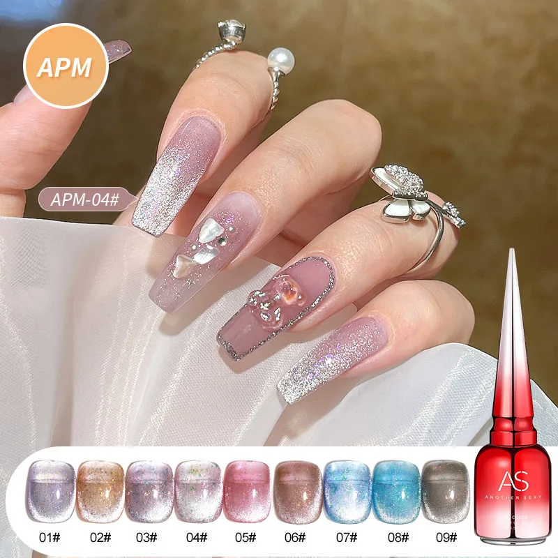 

AS APM Aurora Star River Reflective Gel Nail Polish Private Label Custom Logo Vernis Polish Gel