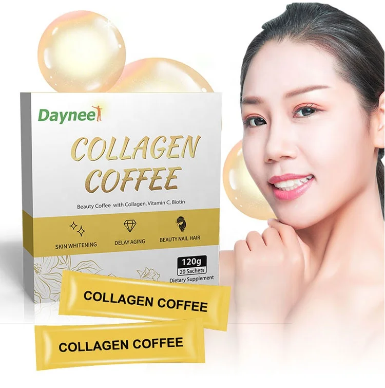 

Winstown skin whitening Collagen Coffee Private Label beauty coffee with collagen vitamin C biotin anti Againg Smoother hair