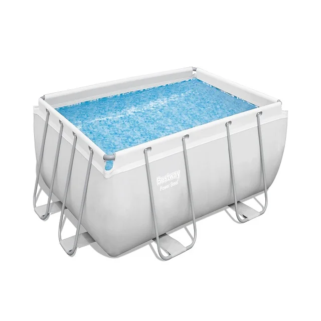

Bestway 56629 Rectangular Stainless Steel Metal Ground Swimming Pool