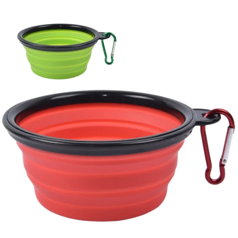 

Factory Direct Sale Eco-Friendly Silicone Dog Food Water Bowl, Customized color