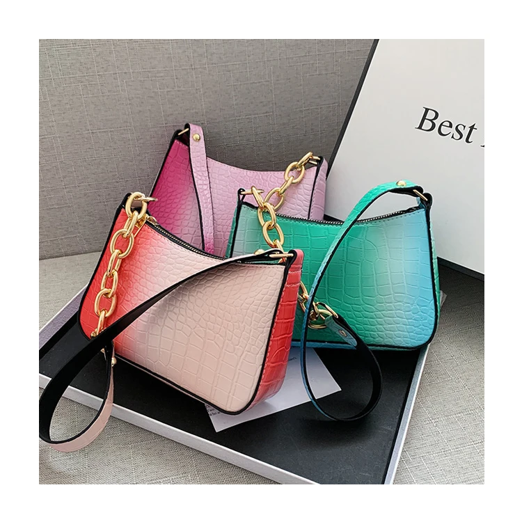 

2022 Latest Fashion Purple Underarm Bag Retro Solid Color Ladies Shoulder bags Fashion Design Women Small Handbags, Customized color