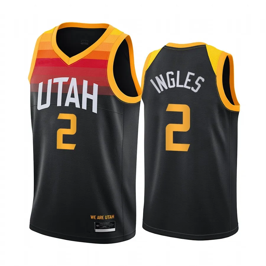 

2020-21 latest UTAH city edition jazz naturally grifted newest 2 Ingles 27 Gobert 45 Donovan Mitchell basketball jerseys