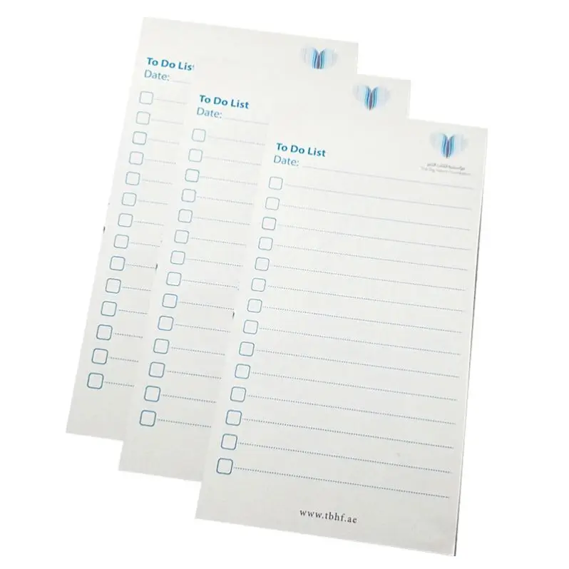 

Customizable dry-erase planner to do list sticky note memo pads set with logo, Various colors are available