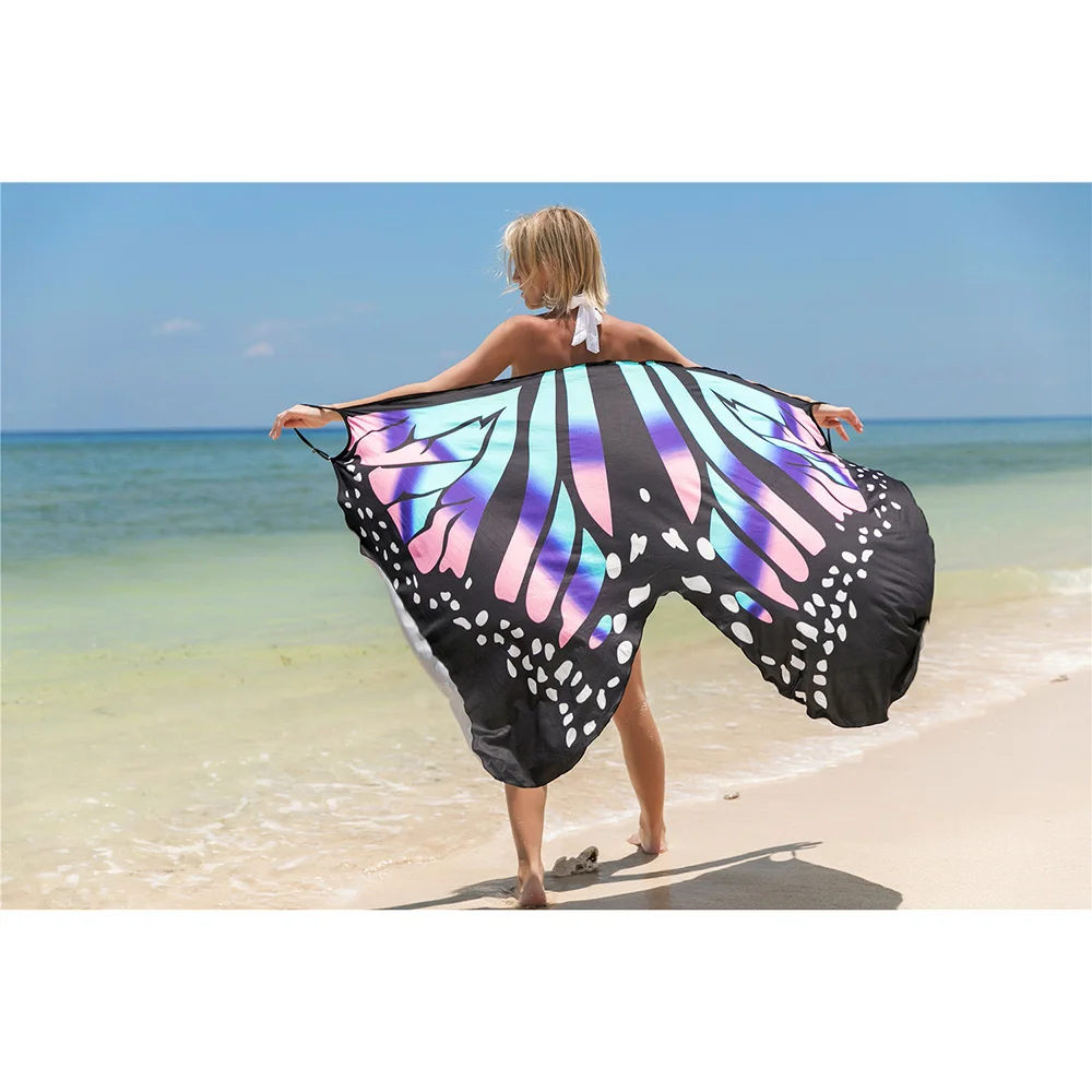 

2022 Summer Newest Animal Printing Polyester Beach Cover Up Beachwear Vacation Seaside Towel Sexy Womens Beach Dress Cover Up, 12 animal printing