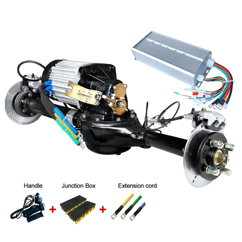 

60V 1500W 3200rpm High Torque Rear Axle Kit For Three-wheeled Trolleys