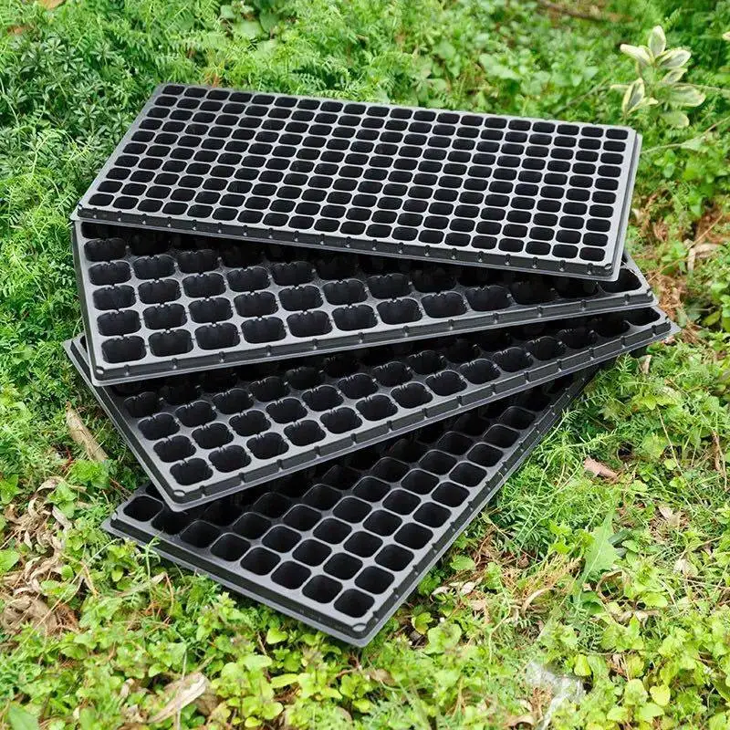 

Trade Assurance Accept Wholesale 128 Cell Plant Sugarcane Seed Tray For Nursery Planter, Black