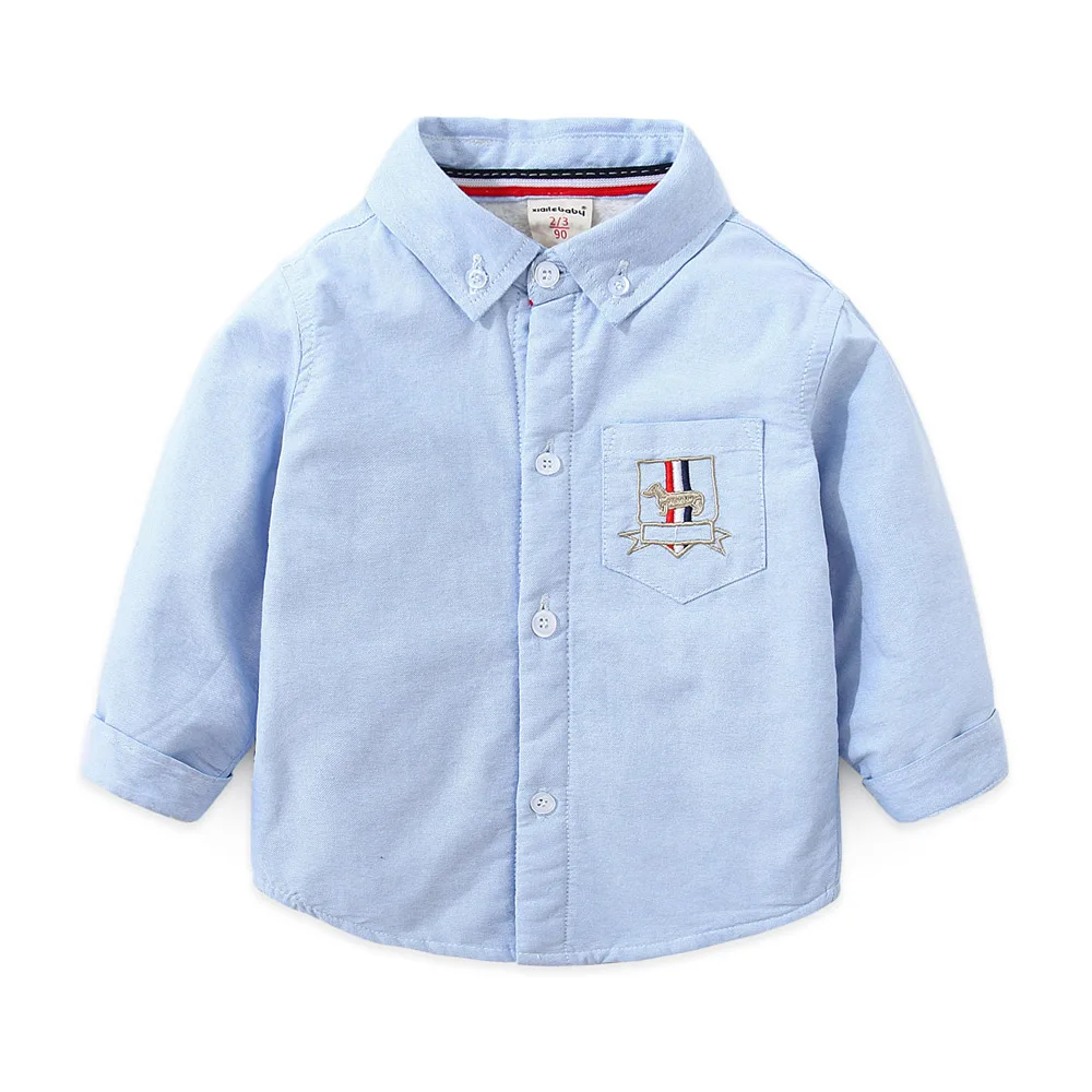 
Wholesale China for Kids Clothes thick pure cotton boys shirts 