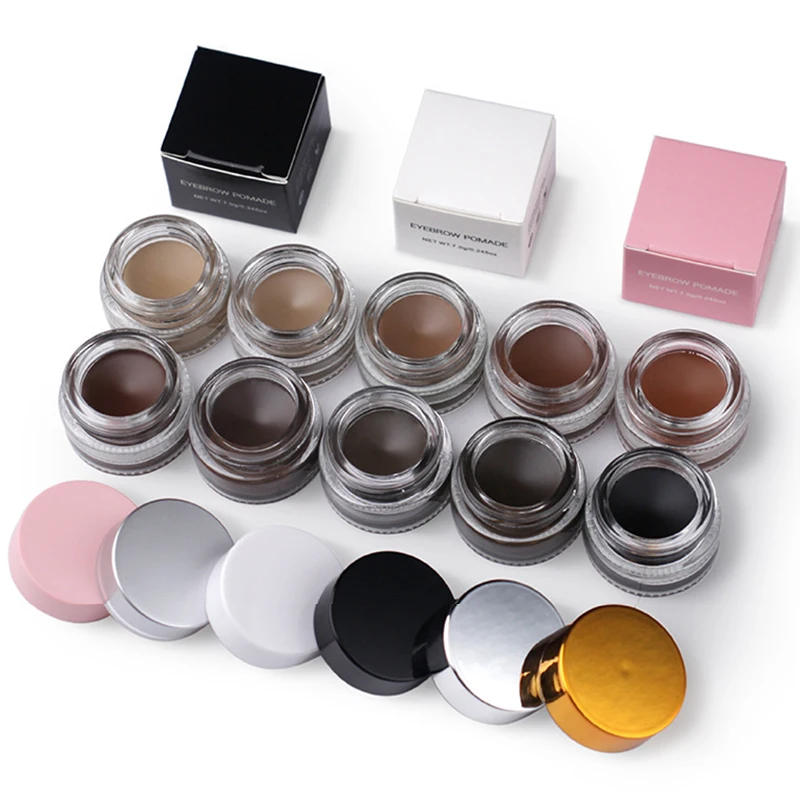 

10 Colors Wholesale Low Moq Waterproof Eyebrow Pomade Vendor Own Brand Eyebrow Pomade Private Label