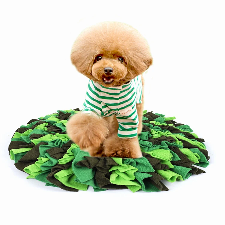 

2021 ins hot sell washable pets sniffing training toy feeder blanket product foldable pet dog snuffle mat, Green, blue