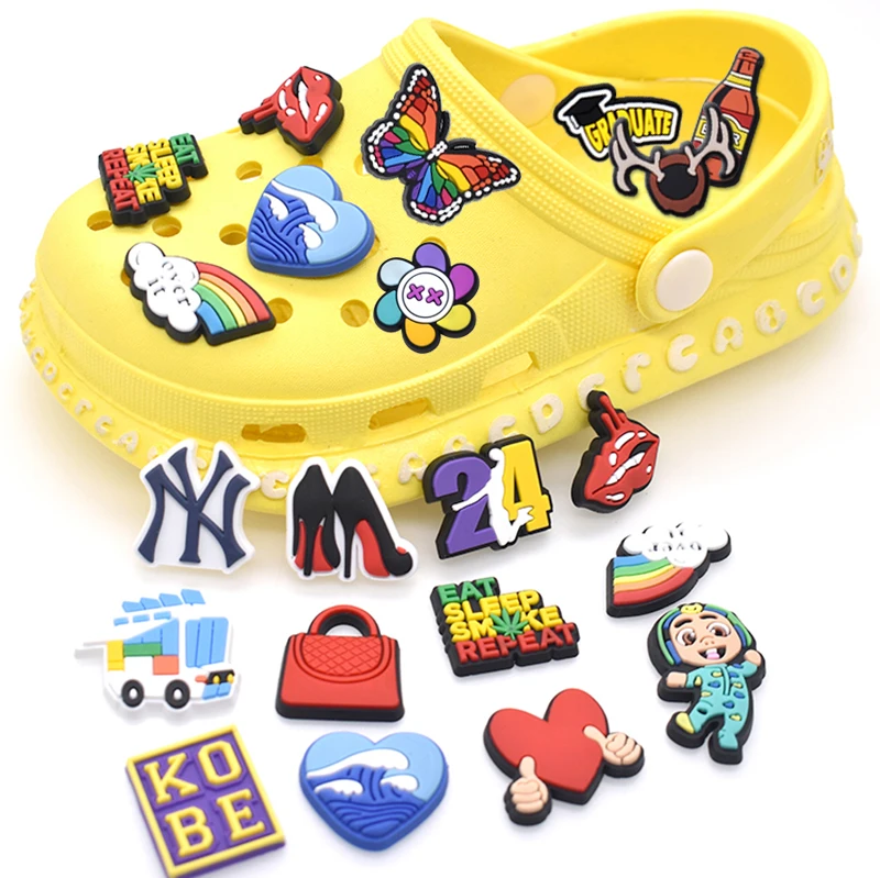 

wholesale designer Croc Shoe Charms Luxury for croc charms, As pictures