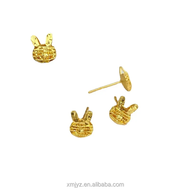 

Certified In Stock Wholesale 5G Gold Earrings Pure 999 New Studs Goddess 24K Ear Hook