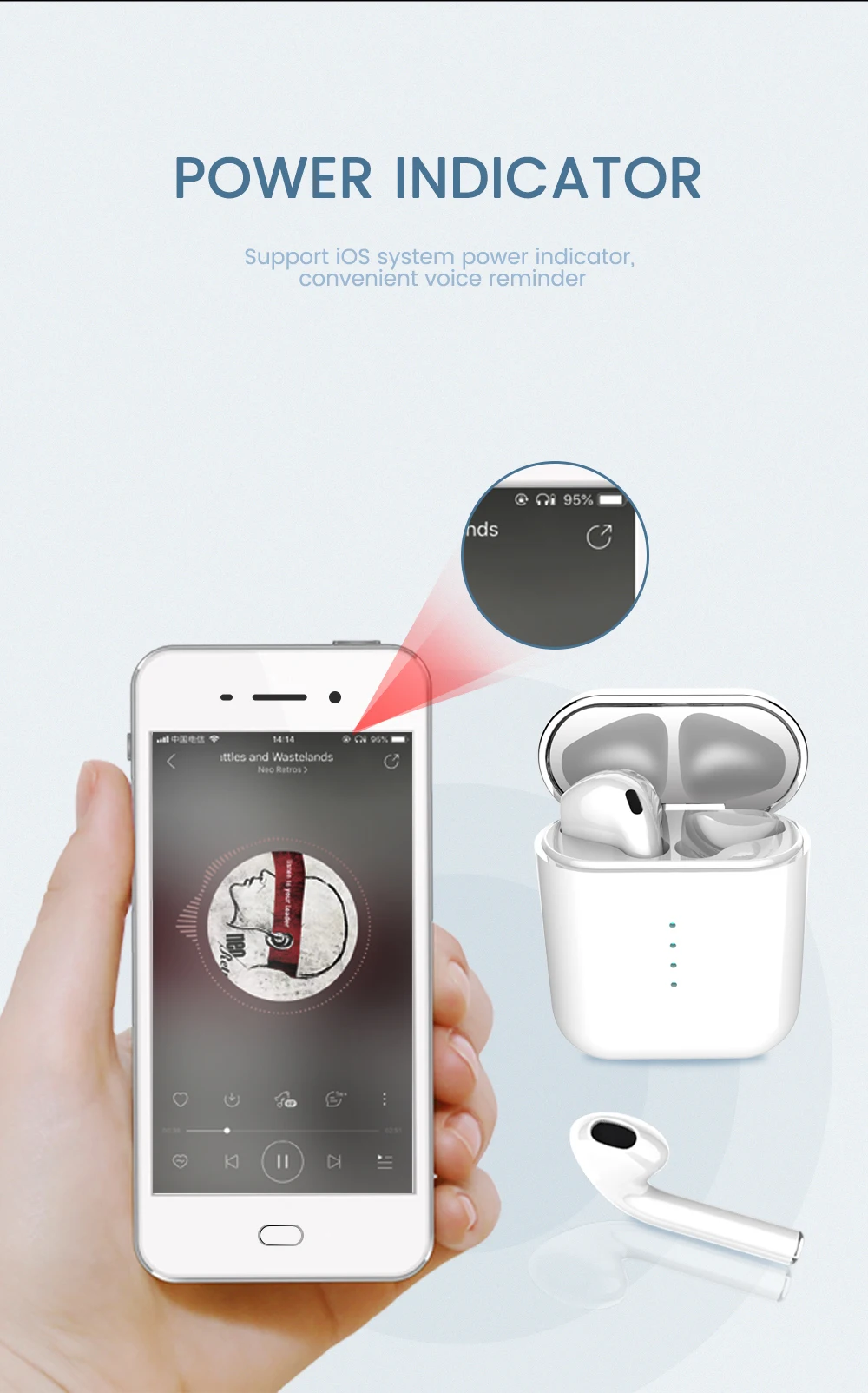 KECHAODA BT5 cheapest price wireless earbuds factory wholesale super bass sound touch wireless bluetooth earphone - ANKUX.COM