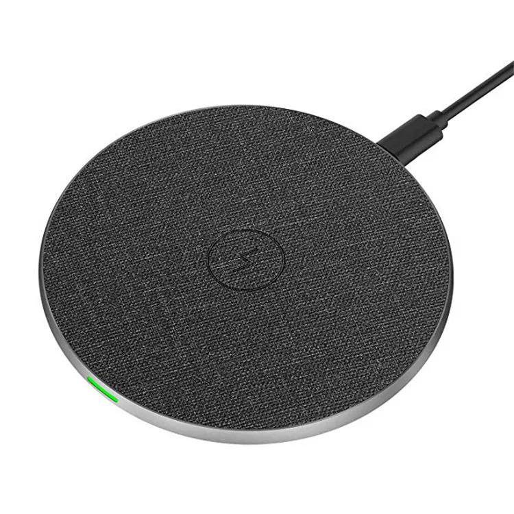 

High Precision Wireless Charger Ultra Thin Aviation Aluminum CNC Unibody Fast Charging Pad, Black, white