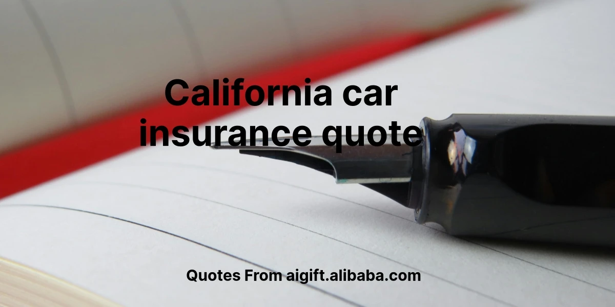 california car insurance quote