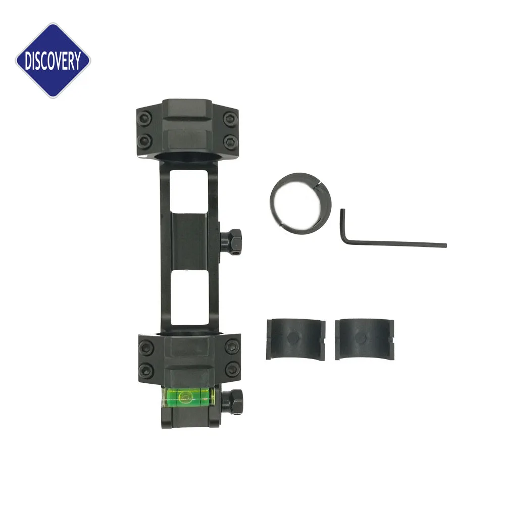 

Discovery #210613 Low 20mm Picatinny One Piece Dual Scope Ring 1inch/25.4/30mmmount with Bubble Level, Black
