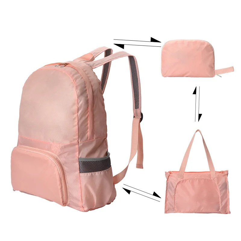 

Creative Dual-purpose Foldable Travel Backpack Waterproof Lightweight Backpack For Outdoor Sports Multifunctional Handbag YGH425