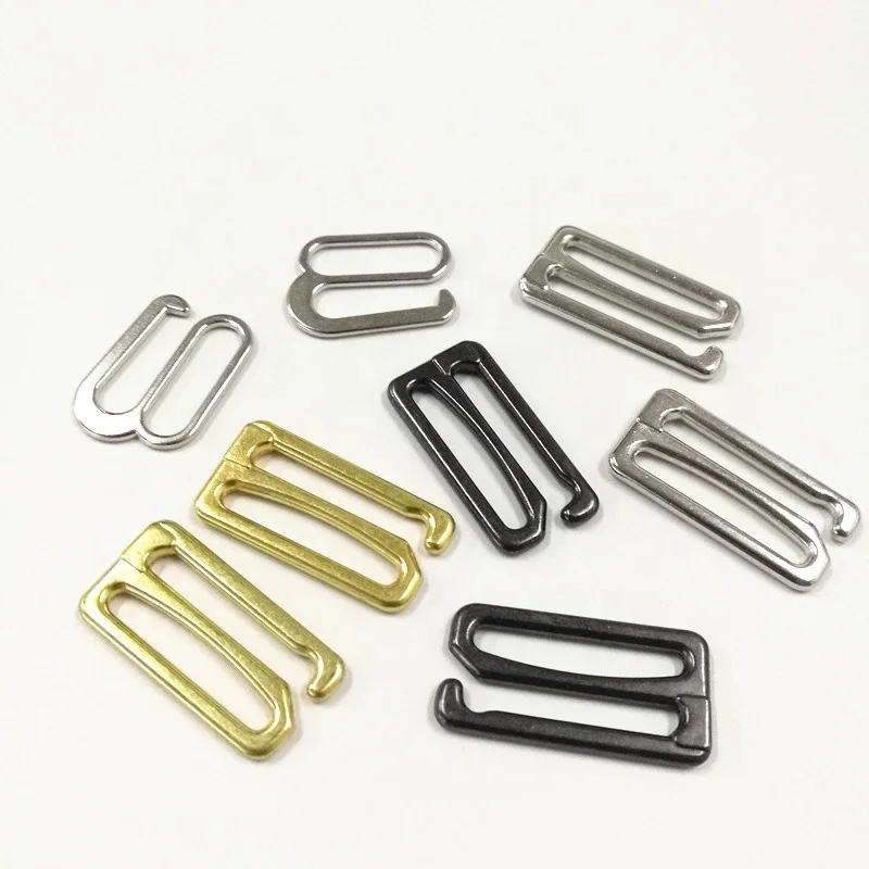 

Slider 9 Hook g hook 9 shape underwear buckle for swimsuit / Lingerie/ underwear accessories Zinc Alloy Many size in Stock