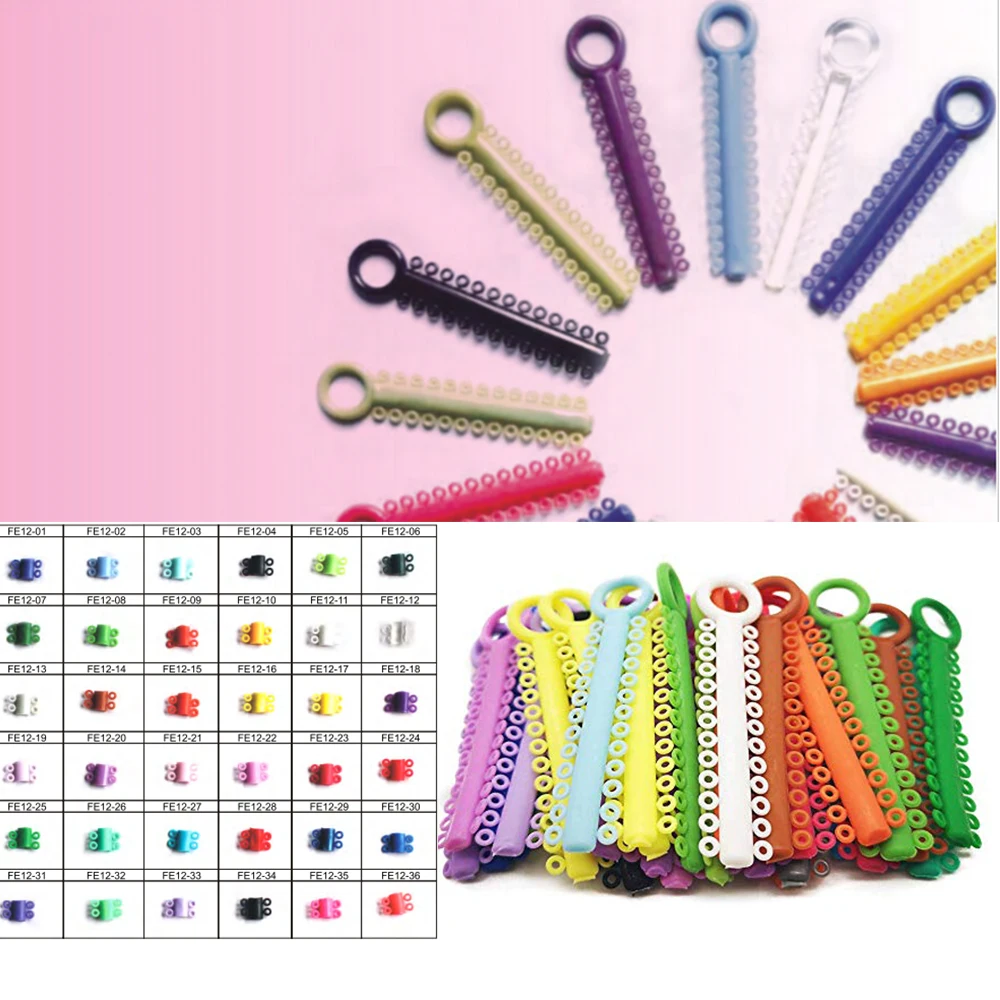 Orthodontic Ligature Ties Dental Elastomeric Orthodontics Elastic O