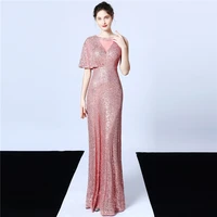 

18108#women wedding dress arabic muslim Mermaid Crystal drill evening formal dress sexy woman evening prom bridesmaid dress