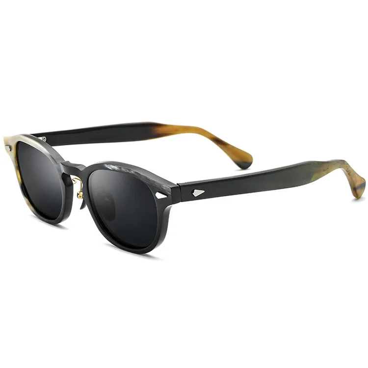 

YTSBL10081 High Quality Buffalo Full frame horn sunglasses Luxury Eyewear Eyeglasses Sun Glasses square sunglasses 2021, 3colors