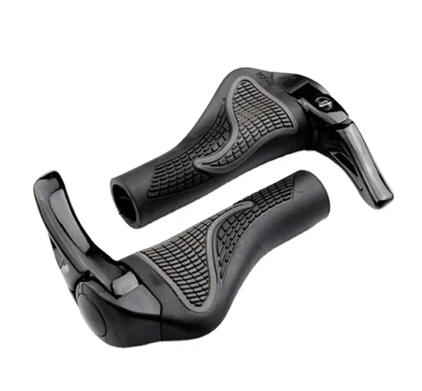 

1 pair MTB Mountain/road Bike Bicycle lock-on alloy Rubber Handlebar Cover Handle grip Bar End bicycle grips for bicycle parts