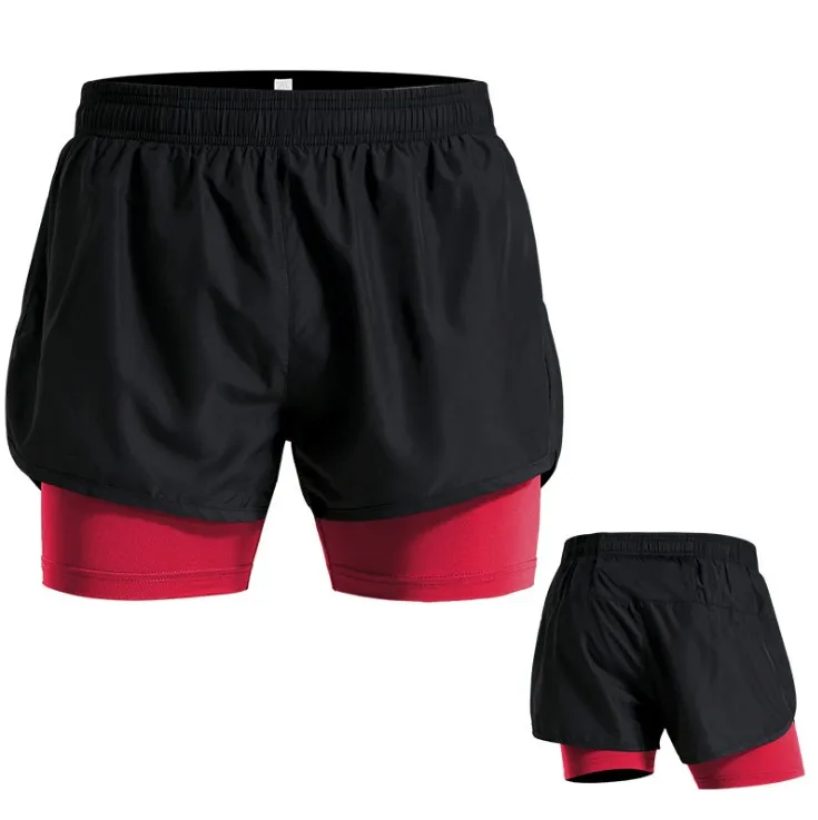 

Wholesale Price Men Short Running Wear 2 in 1 Short Sport Gym Short