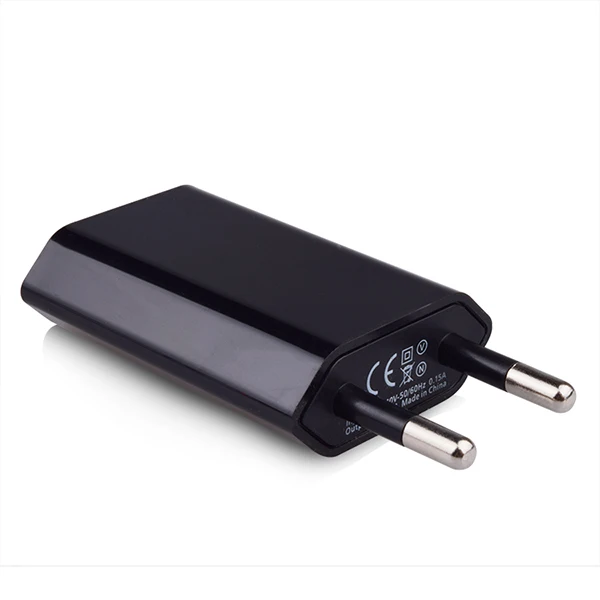

Wholesale Price Adapter Fast Charger EU Plug 5V 1A USB Charger For Mobile Phone, Black/white