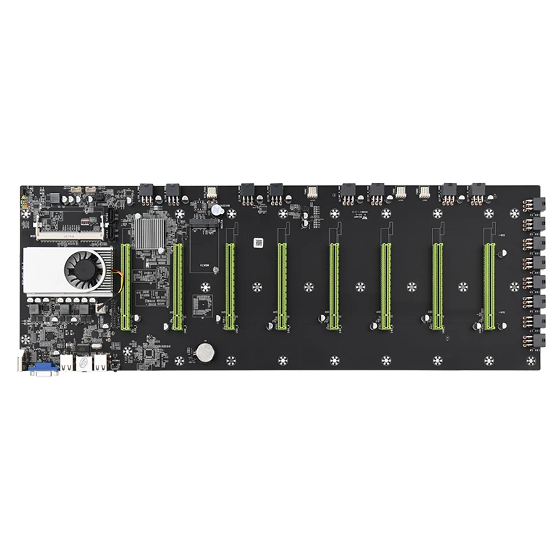

8 GPU Miner Mainboard Ethereum Mining Motherboard 8 gpu InteI hm65 ETH DDR3 Motherboard Mining