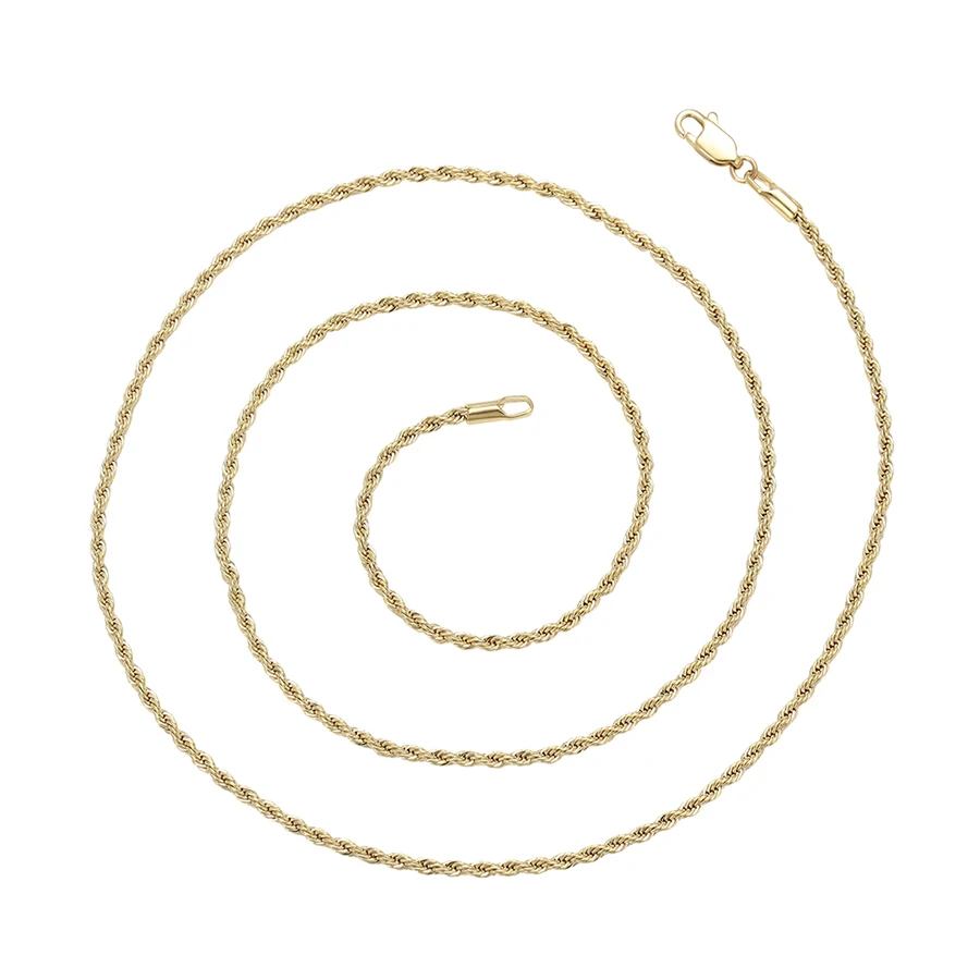 

46271 Xuping fashion jewelry 2019 new design 14K gold plating neutral chain necklace