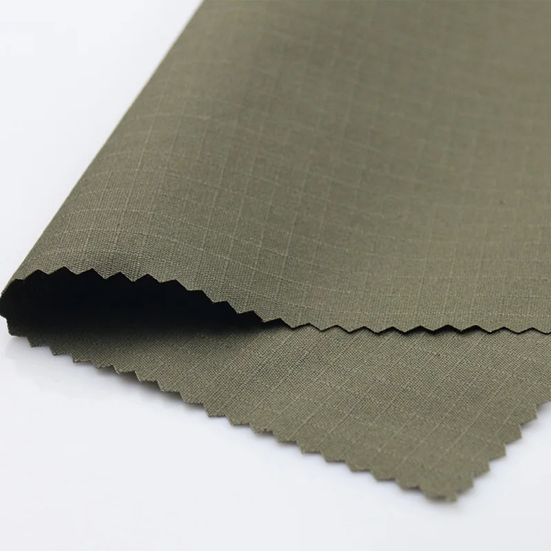 

NYCO RG High Tenacity 50%nylon 50%cotton Ribstop Tactical Blend Fabric Cotton Nylon Waterproof Fabric Woven Plain Dyed Ripstop