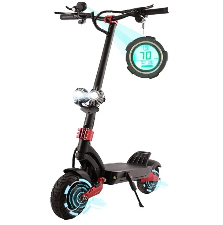

High Performance 2 Wheel US Warehouse Patinete Electrico Dual Motor E-Scooter Adult Electric Scooters Zero 10x