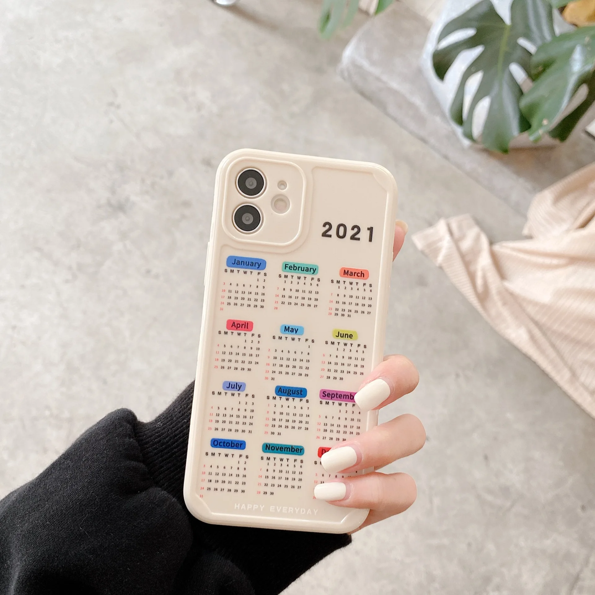 

Fashion Calendar TPU Phone Case Cover for iPhone 7 8 X 11 12, For iPhone Case New 2021, Various