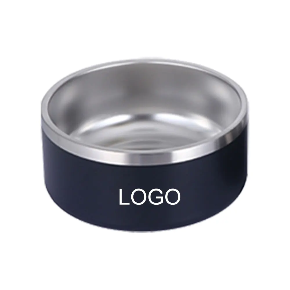 

LIHONG Custom Logo 64oz 42oz Dog Bowl 304 Stainless Steel Pet Feeder Cat Dog Thermo Bow Double Layer Water Food Dog Bowl, Many color