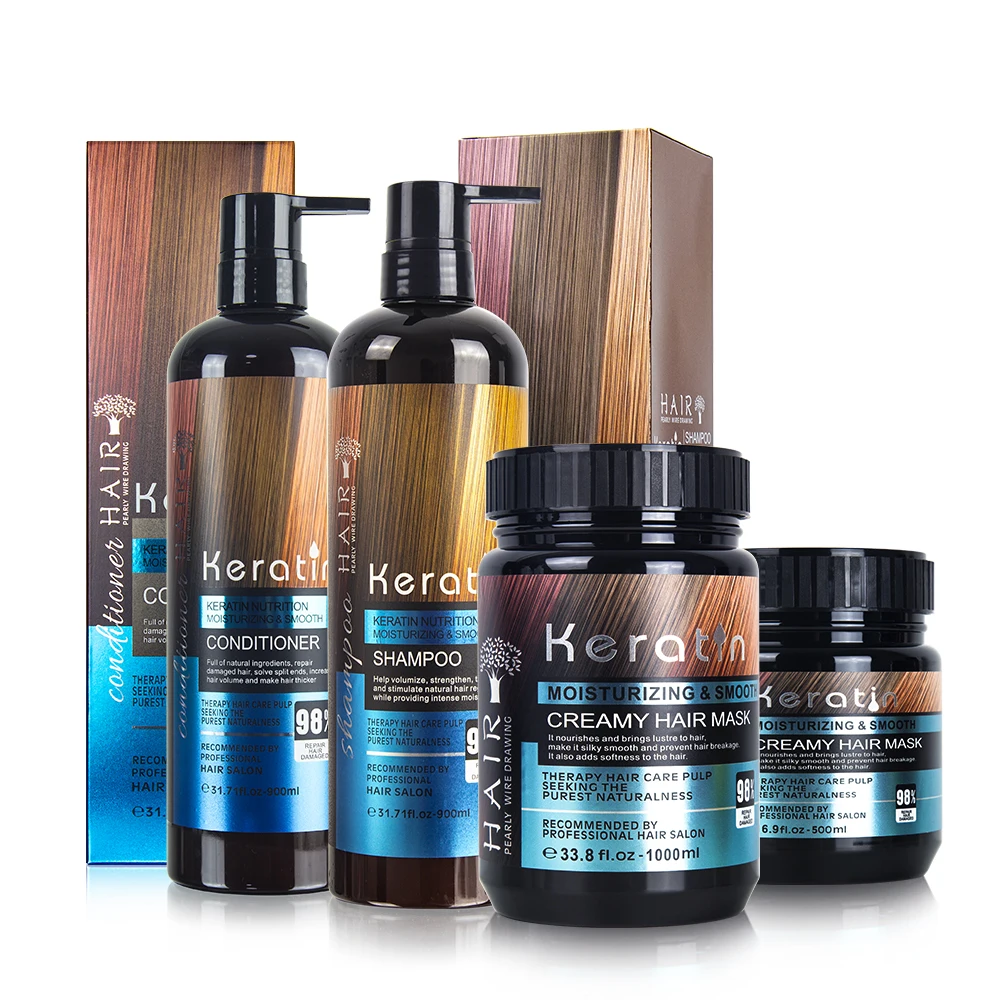 

salon use hair care treatment organic keratin wholesale hair shampoo and conditioner