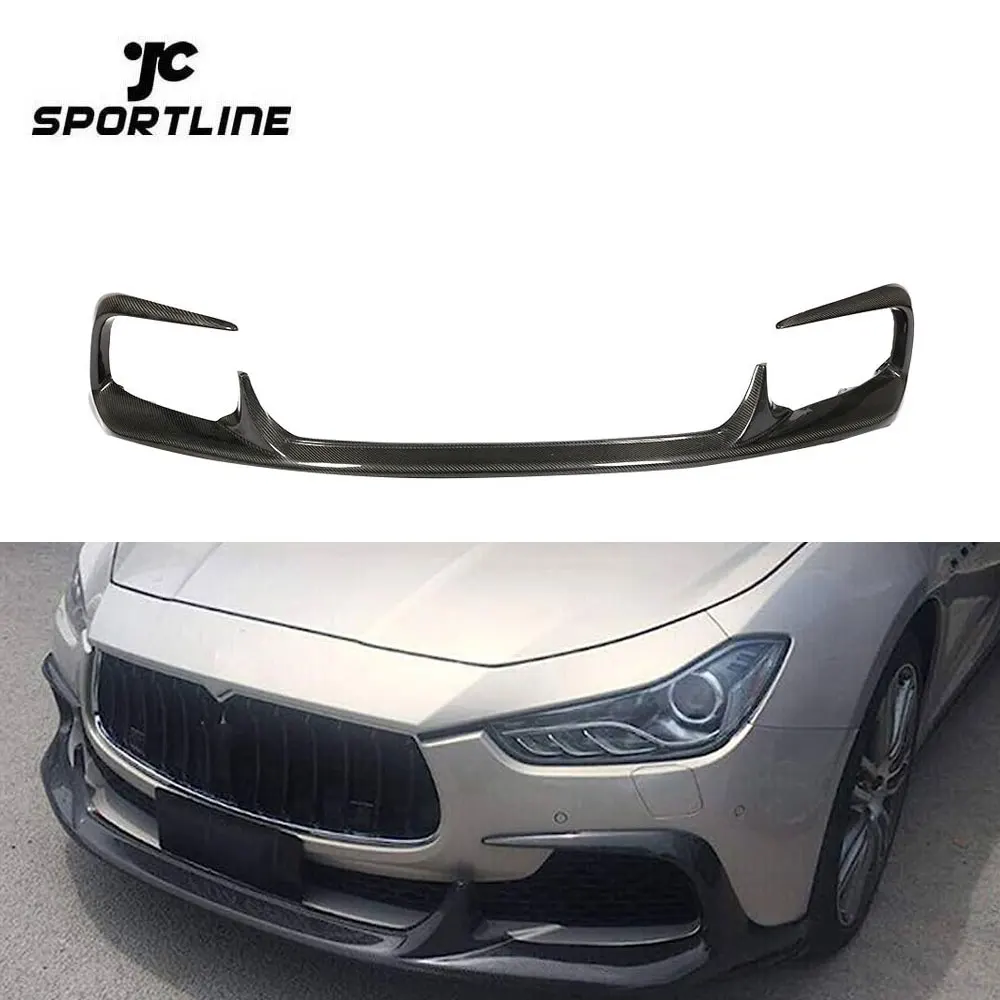 

Carbon Fiber Car Front Lip Spoiler for Maserati Ghibli Sedan 4Door 14-16 A style