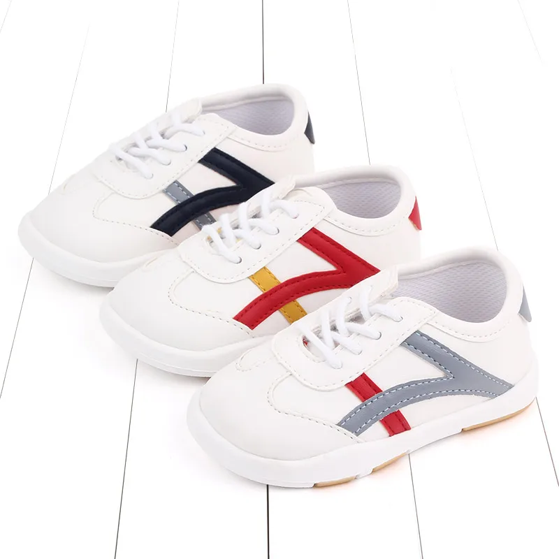 Hot Sale Causal Sport Style PU Leather Toddlers Baby Shoes for Boys and Girls Unisex manufacture