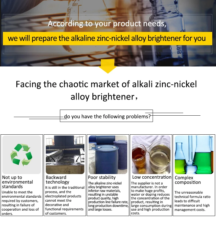 Electroplated Potion Brightener Lowlevel Electroplating Zinc Nickel