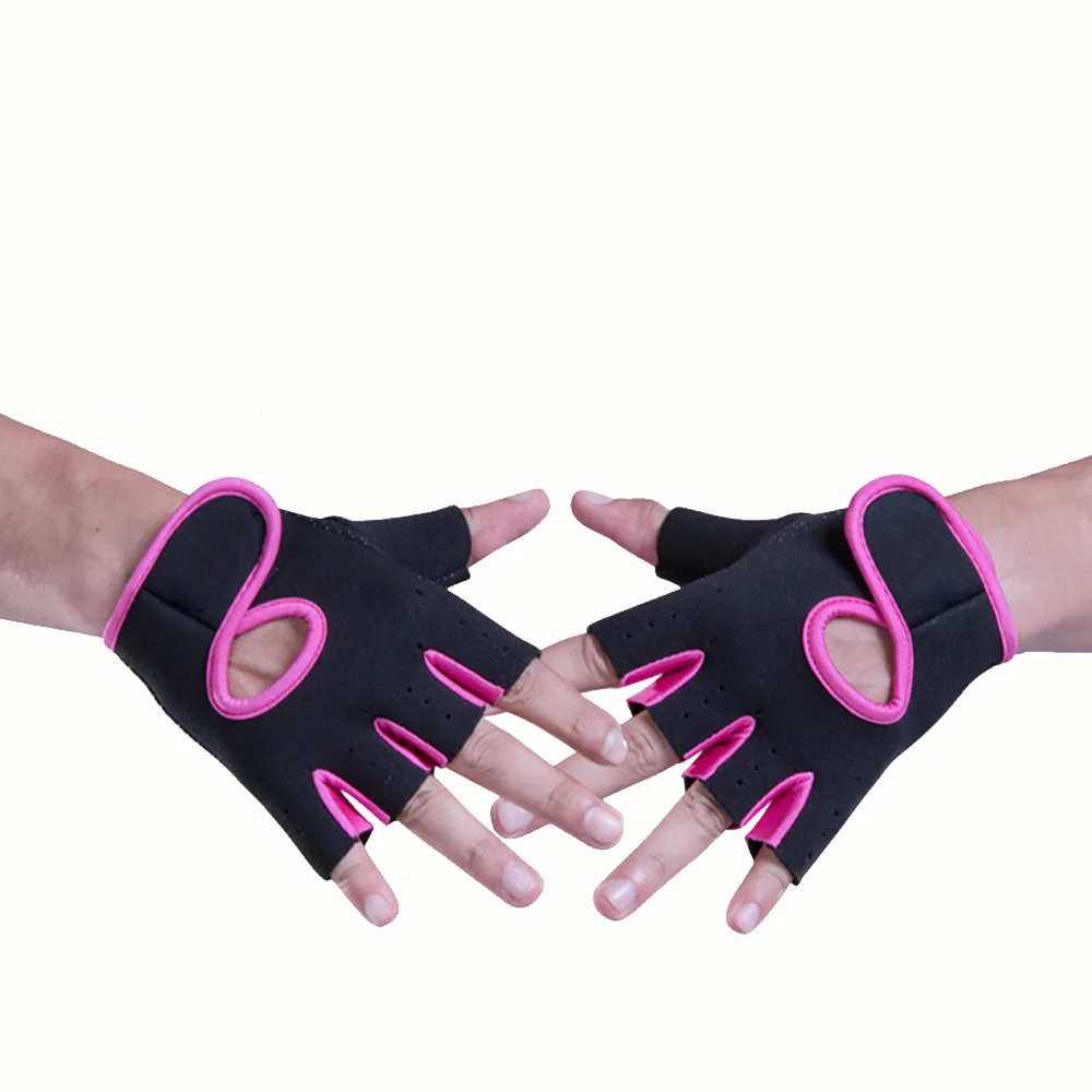 

Cycling bicycle half finger exercise fitness glove sports glove for hand protection, Red, blue,orange, black