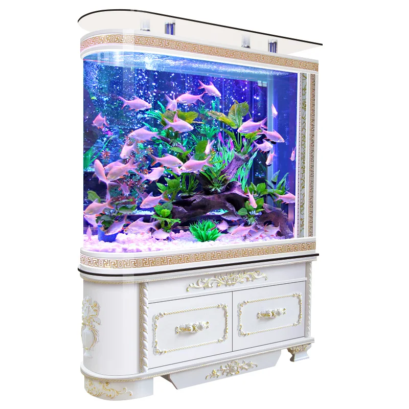 

2021 Best Selling Customizable Large Artificial Aquarium Set Fish Tank