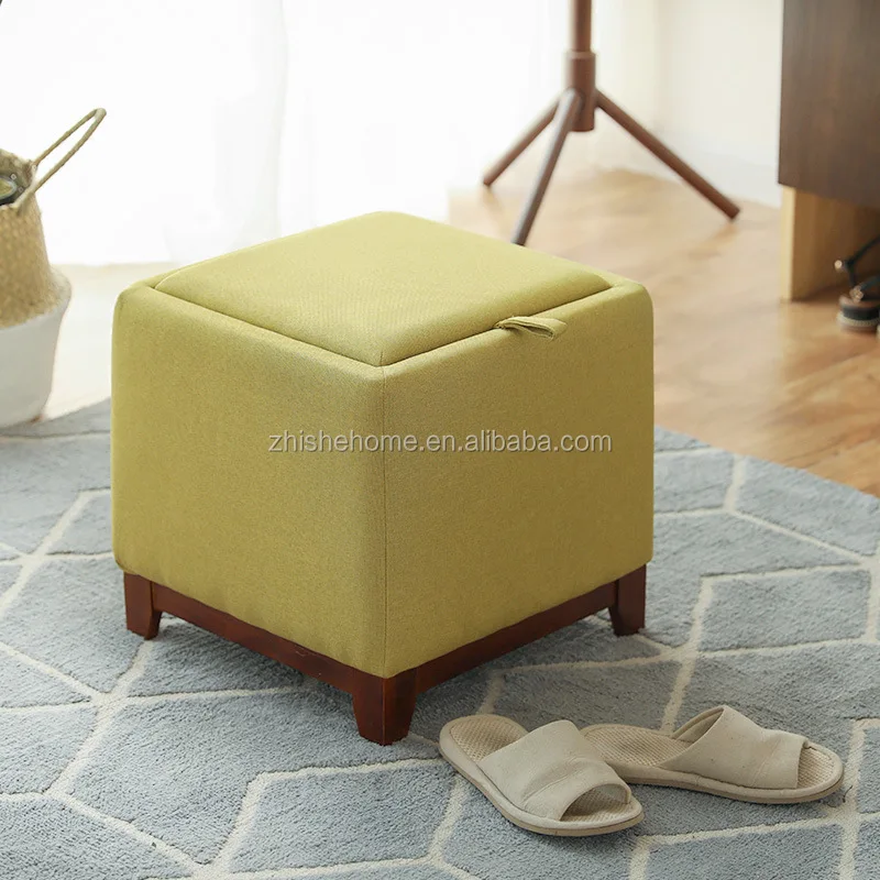 folding storage stool